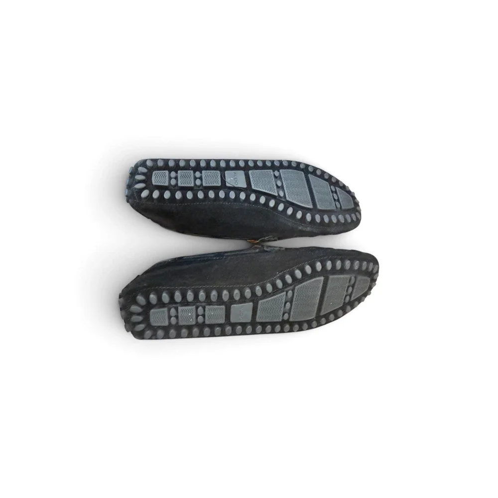 Aldo Mens Black Suede Driving Loafers Bit Strap Slip On Shoes